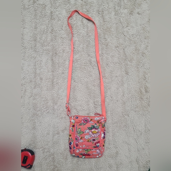 Vera Bradley Coral Floral Tapestry Hipster Crossbody Bag - Picture 7 of 16